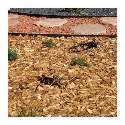 Racine – Paillage biodégradable en plaquettes forestières bois – Lot de 48 sacs de 50l – Couvre 48m² – Améliore la santé du jardin