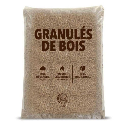 Palette de 144 Sacs de granulés de Bois 15 kg soit 2,16 T de Pellets de Bois